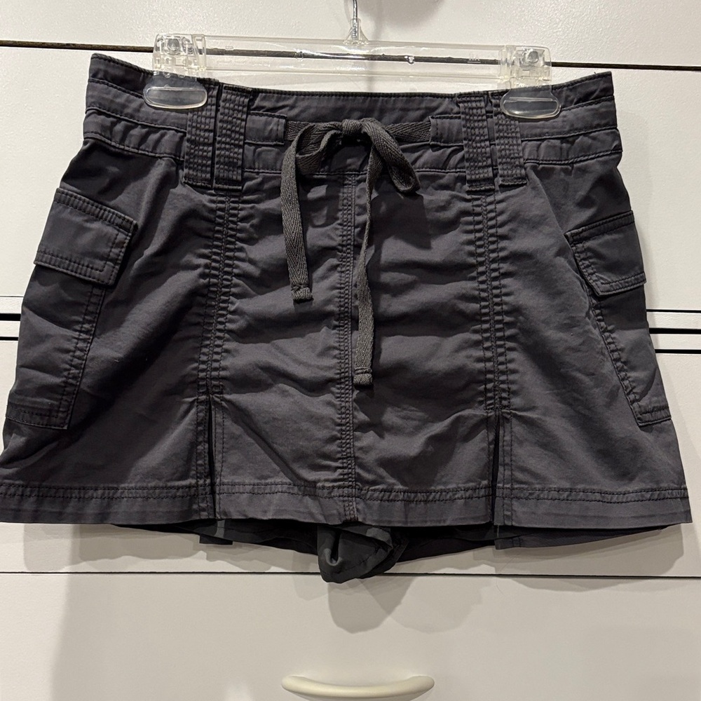 Hollister Black Skort with Drawstring Waist